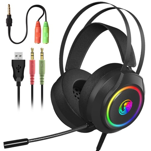 Led gaming headset headphones - led,