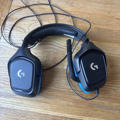 Logitech g432 black blue - black/blue, over
